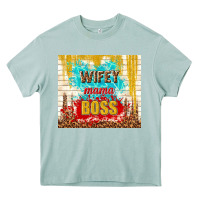 Wifey Mama Boss Heavy Core Tee | Teevron