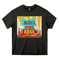 Asphalt wifey mama boss Heavy Core Tee - TumblerDesignByShophia