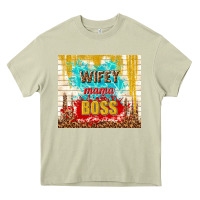 Mossy wifey mama boss Heavy Core Tee - TumblerDesignByShophia