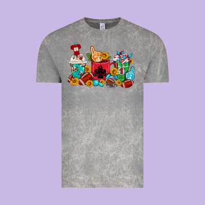Coffee And American Football Coffee Cups Vintage Tee Designed By Fadigitalartstudio