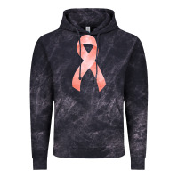 Cloud Black uterine or endometrial cancer ribbon Vintage Hoodie - FaDigitalArtStudio