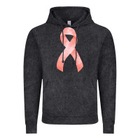 Vintage Black uterine or endometrial cancer ribbon Vintage Hoodie - FaDigitalArtStudio