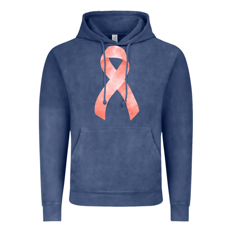 Uterine Or Endometrial Cancer Ribbon Vintage Hoodie by FaDigitalArtStudio | Teevron
