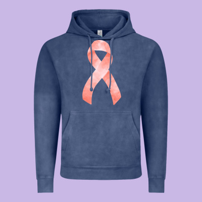 Uterine Or Endometrial Cancer Ribbon Vintage Hoodie Designed By Fadigitalartstudio