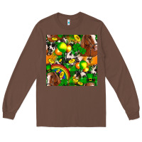 Chestnut St. Patrick's Day Horse With Balloons Long Sleeve Tee - FaDigitalArtStudio