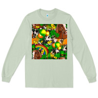 Matcha St. Patrick's Day Horse With Balloons Long Sleeve Tee - FaDigitalArtStudio