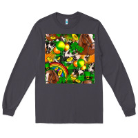 Smoke St. Patrick's Day Horse With Balloons Long Sleeve Tee - FaDigitalArtStudio