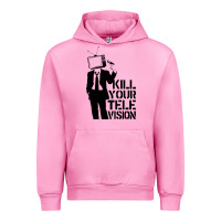 Fuchsia Pink kill your television Urban Hoodie - artisFamous