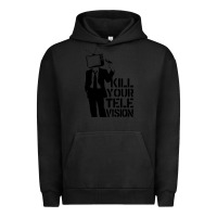 Pigment Black kill your television Urban Hoodie - artisFamous