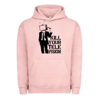 Pigment Salmon kill your television Urban Hoodie - artisFamous