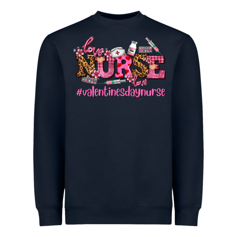 Nurse With Valentines Day Element Heavyweight Sweatshirt by AdoDesignShop | Teevron