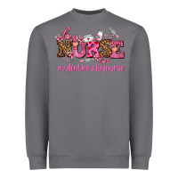 Storm nurse with valentines day element Heavyweight Sweatshirt - AdoDesignShop