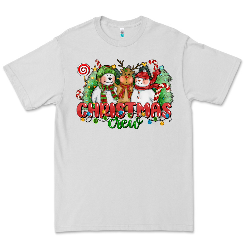 Christmas Crew Polar Bear Reindeer And Snowman Premium Tee by CowGirlArtShop | Teevron