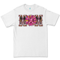 White cancer sunflower mom Premium Tee - RanaPortraitStore