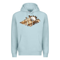 Blue Mist murex snail Premium Hoodie - LillyAllenDesigns
