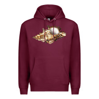 Burgundy murex snail Premium Hoodie - LillyAllenDesigns