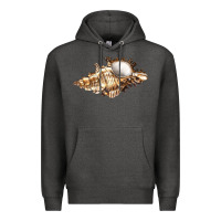 Charcoal Heather murex snail Premium Hoodie - LillyAllenDesigns