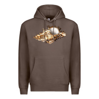Coffee murex snail Premium Hoodie - LillyAllenDesigns