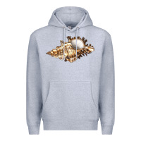 Heather Grey murex snail Premium Hoodie - LillyAllenDesigns