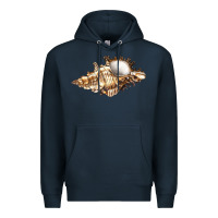 Navy murex snail Premium Hoodie - LillyAllenDesigns
