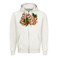 White Christmas Tree Cake Ado Zipper Hoodie | Teevron