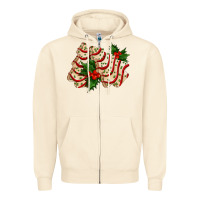 Sandshell white christmas tree cake ado Zipper Hoodie - AdoDesignShop