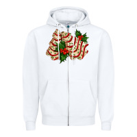 White white christmas tree cake ado Zipper Hoodie - AdoDesignShop