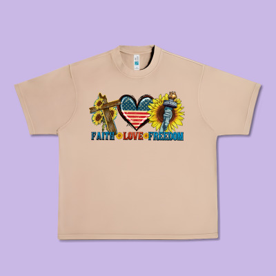 Fatih Love Freedom Urban Heavy Tee Designed By Fadigitalartstudio