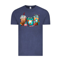 Vintage Denim Dentist Coffee Cups Vintage Tee - FaDigitalArtStudio