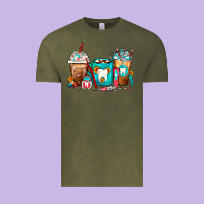 Dentist Coffee Cups Vintage Tee Designed By Fadigitalartstudio