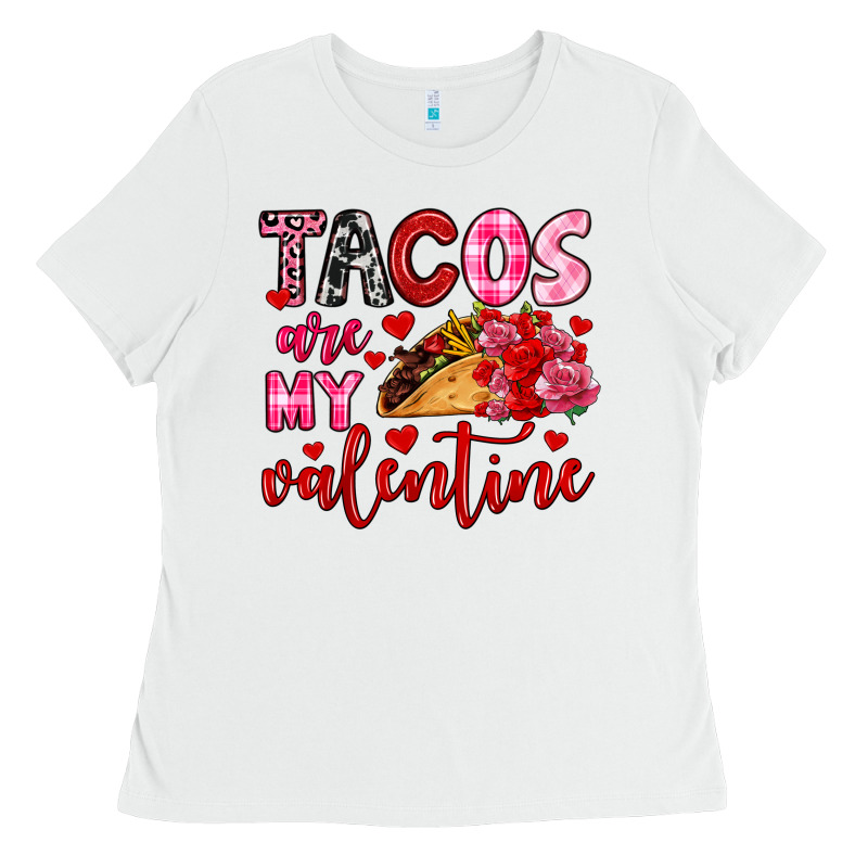 Tacos Are My Valentine Ladies Tee by OliviaCreatesArt | Teevron