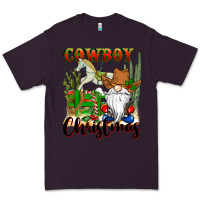 Plum cowboy christmas gnome Premium Tee - CowGirlArtShop