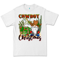 White cowboy christmas gnome Premium Tee - CowGirlArtShop