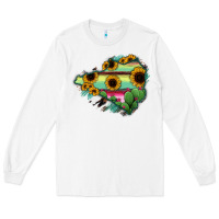White Colima State Of Mexico Map Long Sleeve Tee - RanaPortraitStore