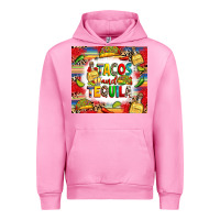 Fuchsia Pink tacos and tequila Urban Hoodie - RanaPortraitStore