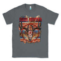 Charcoal Heather deer hunter Classic Tee - CowGirlArtShop
