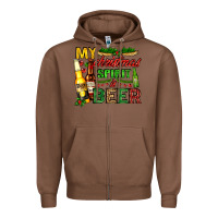 Chestnut my christmas spirit is beer with beer bottles Zipper Hoodie - AdoDesignShop