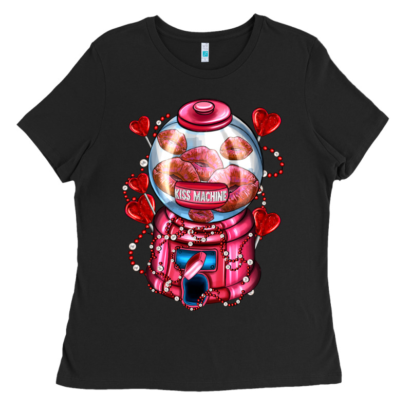 Kiss  Machine  Olivia Ladies Tee by OliviaCreatesArt | Teevron