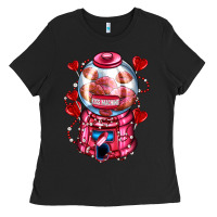 Black kiss  machine  olivia Ladies Tee - OliviaCreatesArt