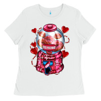 White kiss  machine  olivia Ladies Tee - OliviaCreatesArt
