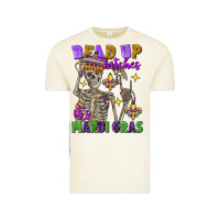 Vintage Arctic Bead up bitches it's Mardi Gras skeleton Vintage Tee - FaDigitalArtStudio