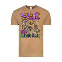 Vintage Camel Bead up bitches it's Mardi Gras skeleton Vintage Tee - FaDigitalArtStudio