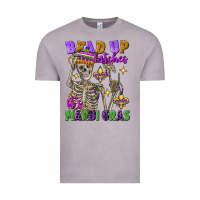 Vintage Zinc Bead up bitches it's Mardi Gras skeleton Vintage Tee - FaDigitalArtStudio
