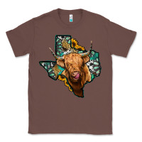 Chestnut texas map highland cow Classic Tee - Jasminsmagicworld