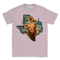Lilac texas map highland cow Classic Tee - Jasminsmagicworld
