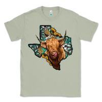 Matcha texas map highland cow Classic Tee - Jasminsmagicworld