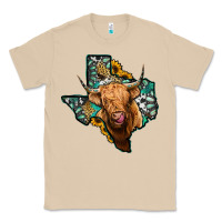 Mushroom texas map highland cow Classic Tee - Jasminsmagicworld