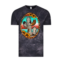Cloud Black Western Cactus Vintage Tee - Jasminsmagicworld