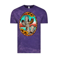 Cloud Purple Western Cactus Vintage Tee - Jasminsmagicworld
