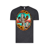 Vintage Black Western Cactus Vintage Tee - Jasminsmagicworld